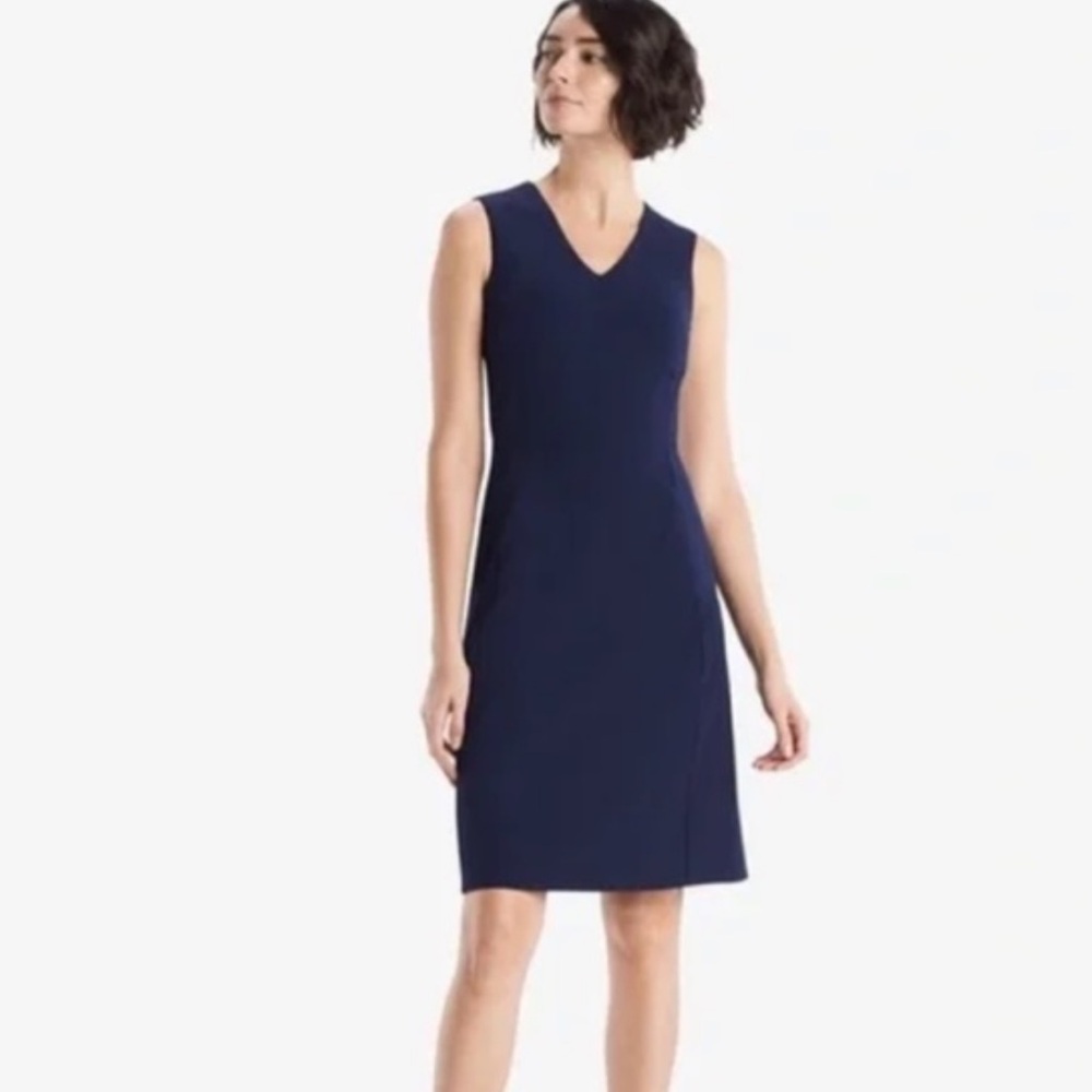 MM Lafleur The Annie Sleeveless A-Line Dress in Deep Indigo Size 8